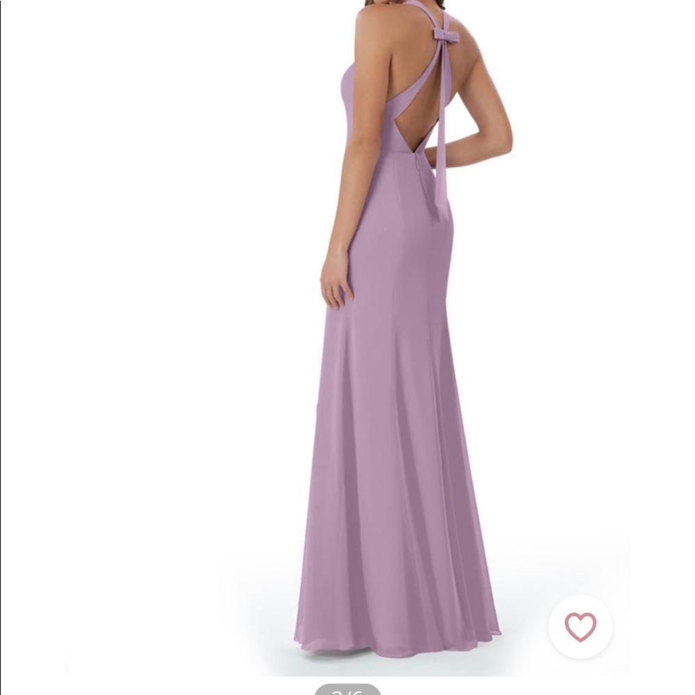 Azazie Bellatrix bridesmaids dress in size A4 in the color Wisteria